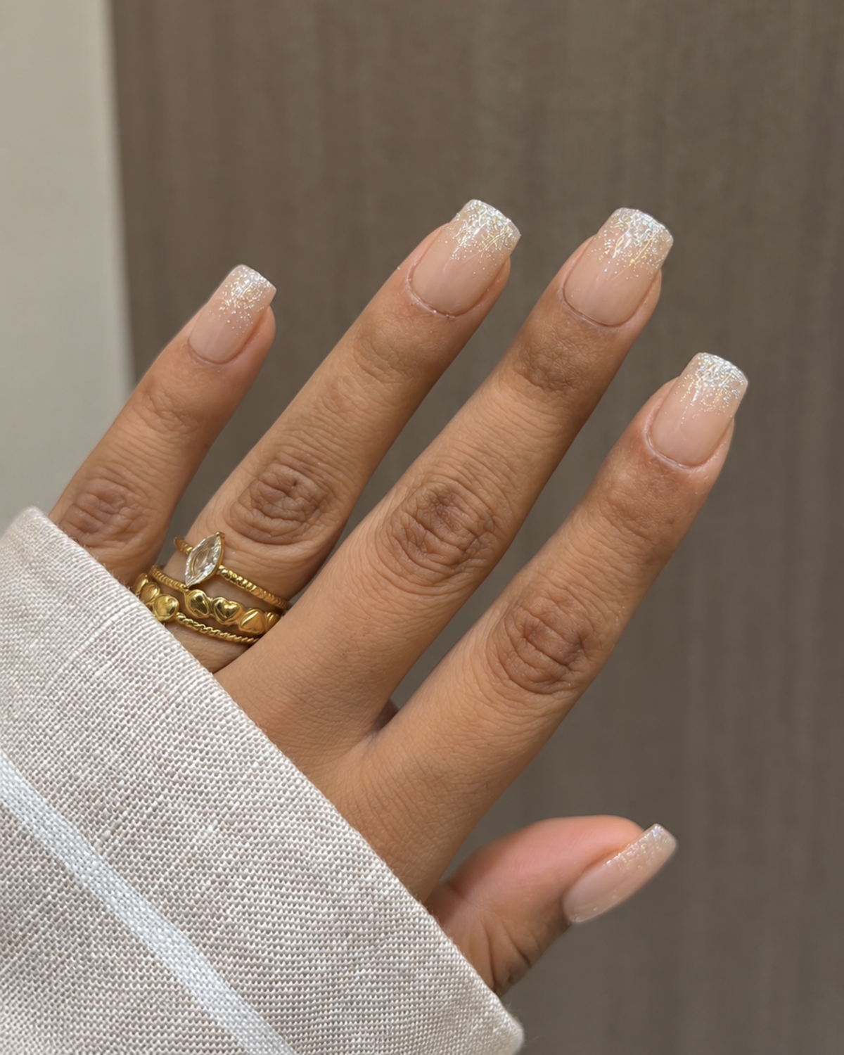 FairyLand Nude press-on nail set of 20 in standard sizes