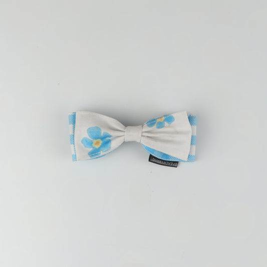 Blue Bloom Double Layer HairBow