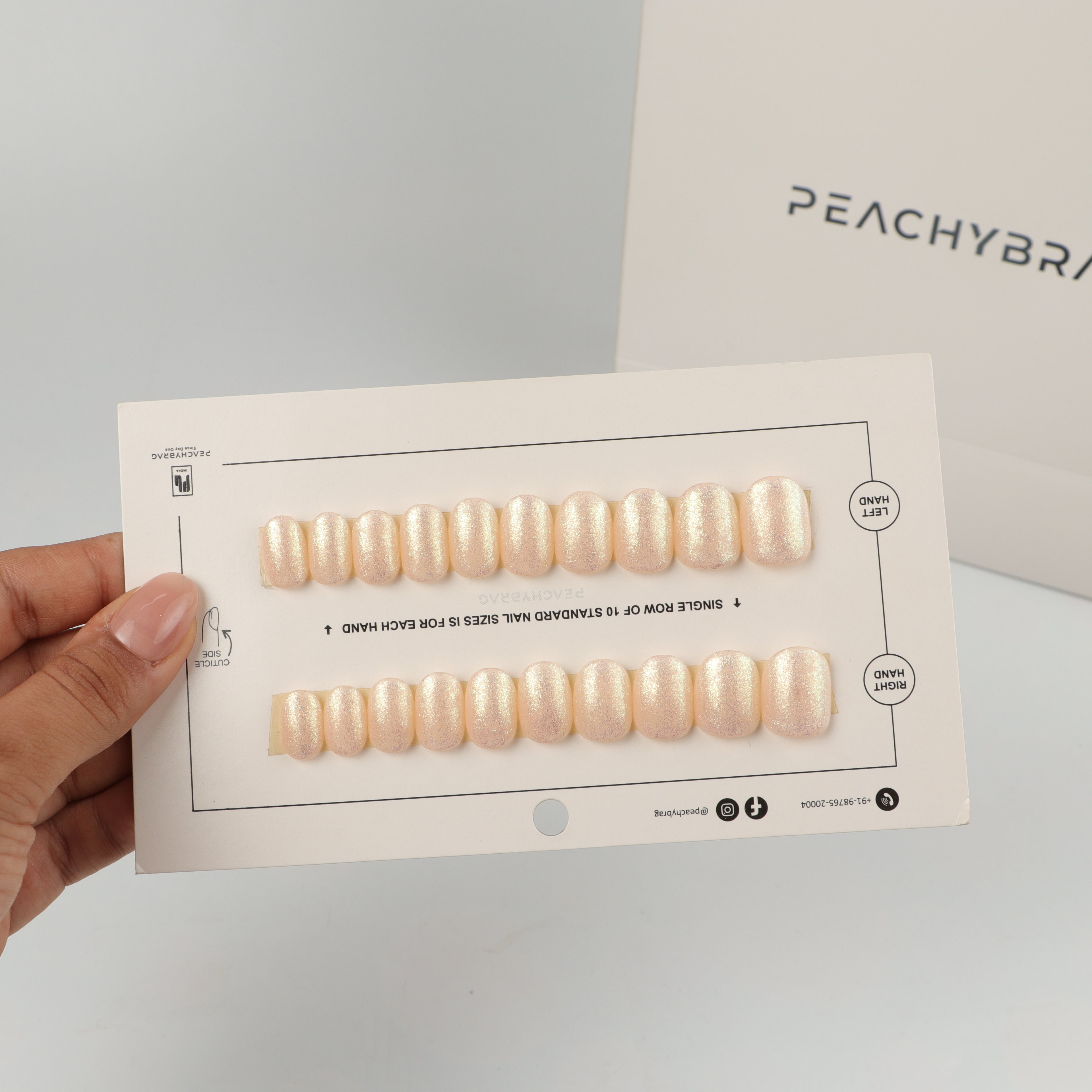 Peachy Pearl Nails