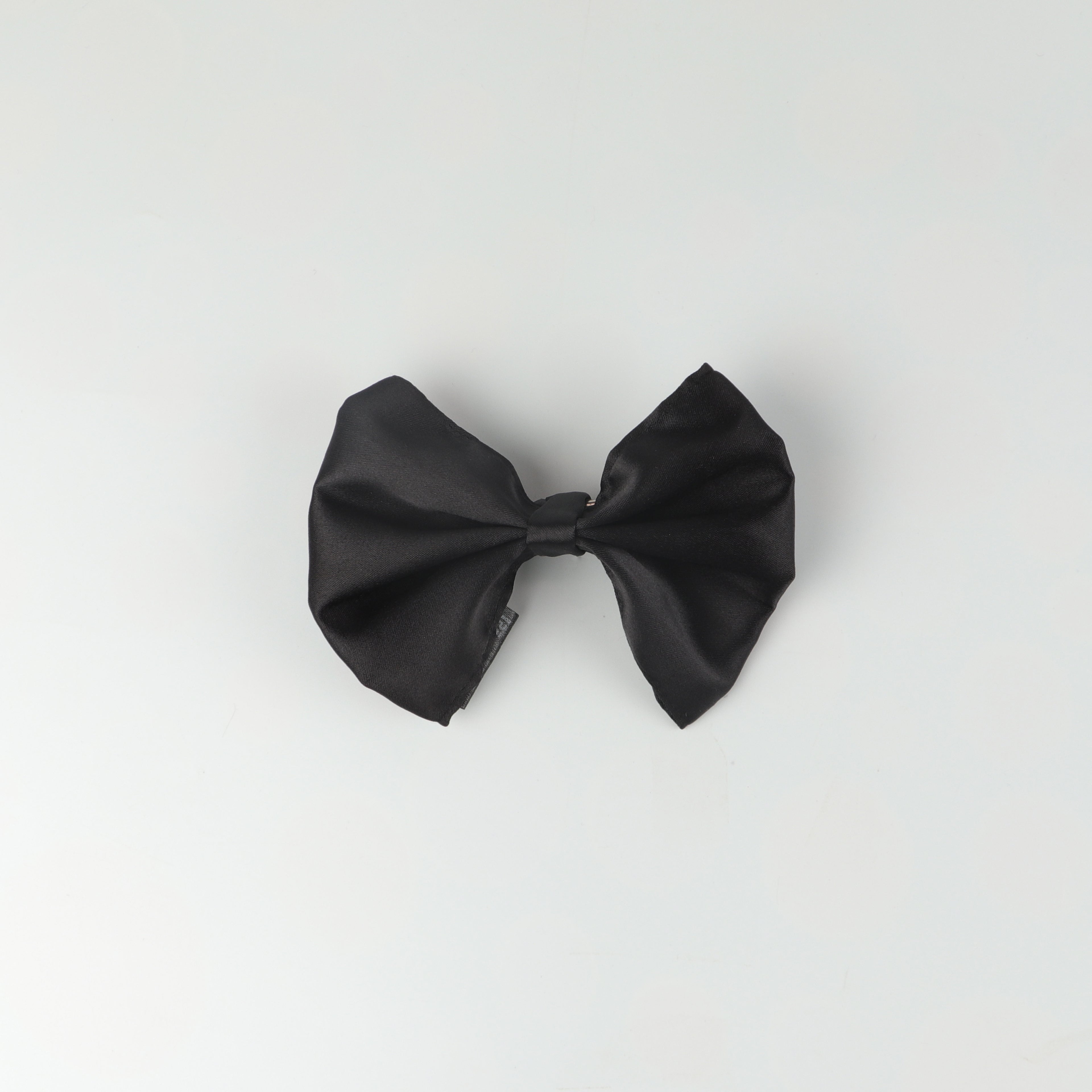 Black Satin Classic HairBow