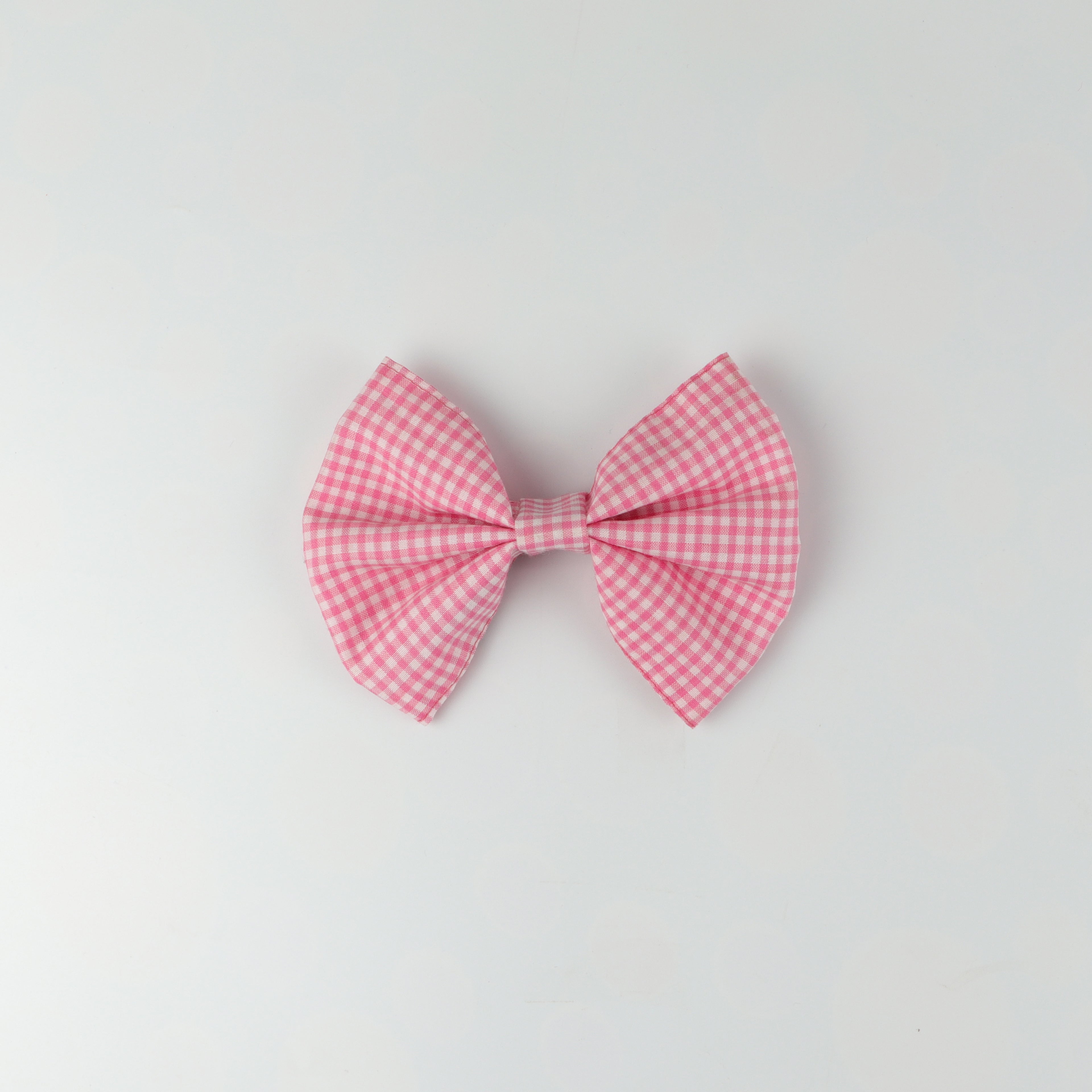 Pink Check Charm Classic HairBow