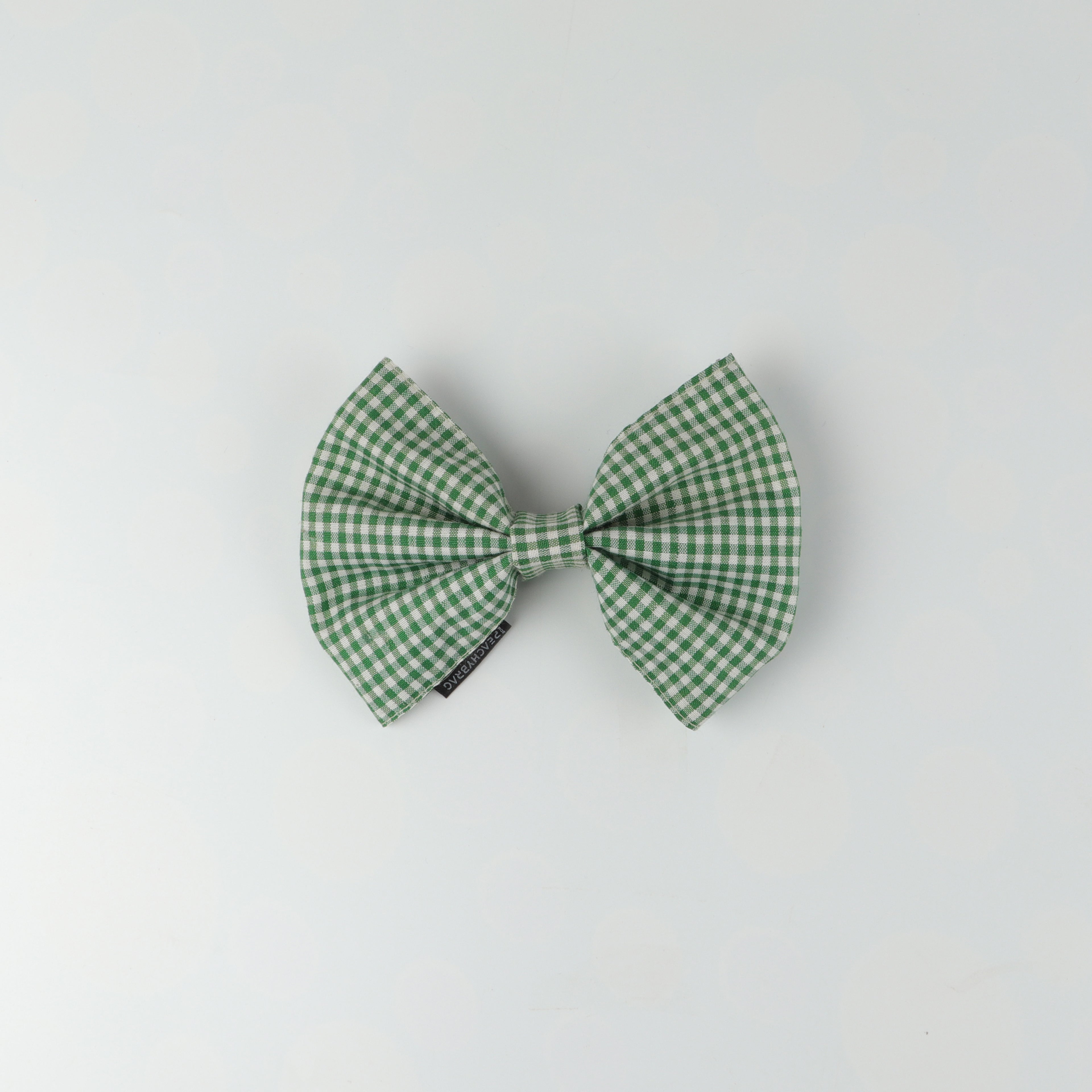 Green Check Charm Classic HairBow