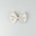 Pearl White Embellished Classic HairBow