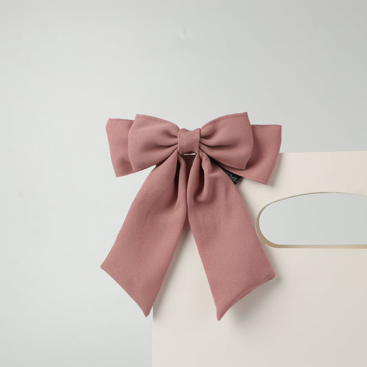 Dusty Rose Princess Dual HairBow