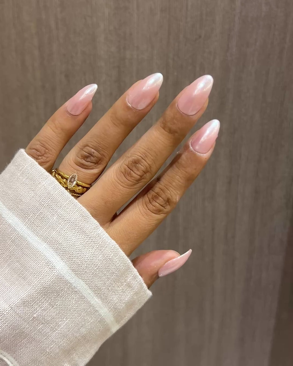 Hailey Chrome PINK Nails