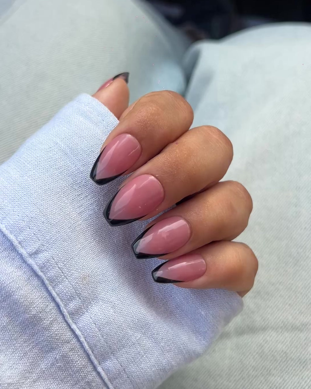 Dusky Rose Tips