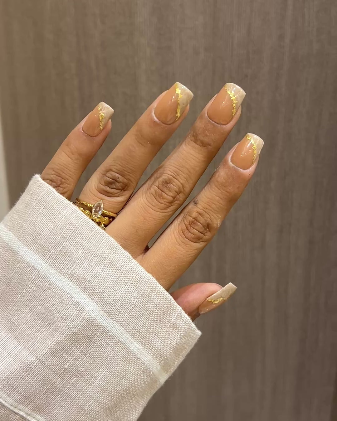 Foil Veil NUDE Nails