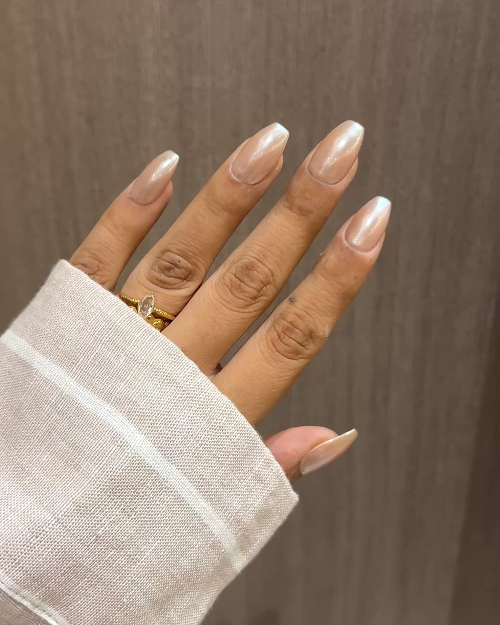 Hailey Chrome Nails