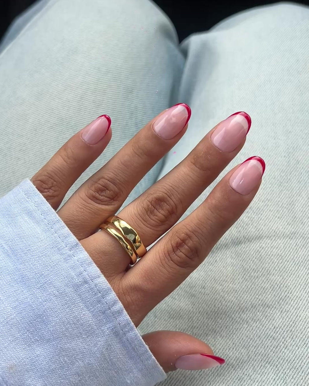 Red French Tips