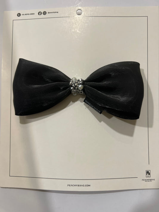 Black Luxe HairBow