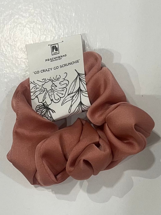 Coral Candy Scrunchie
