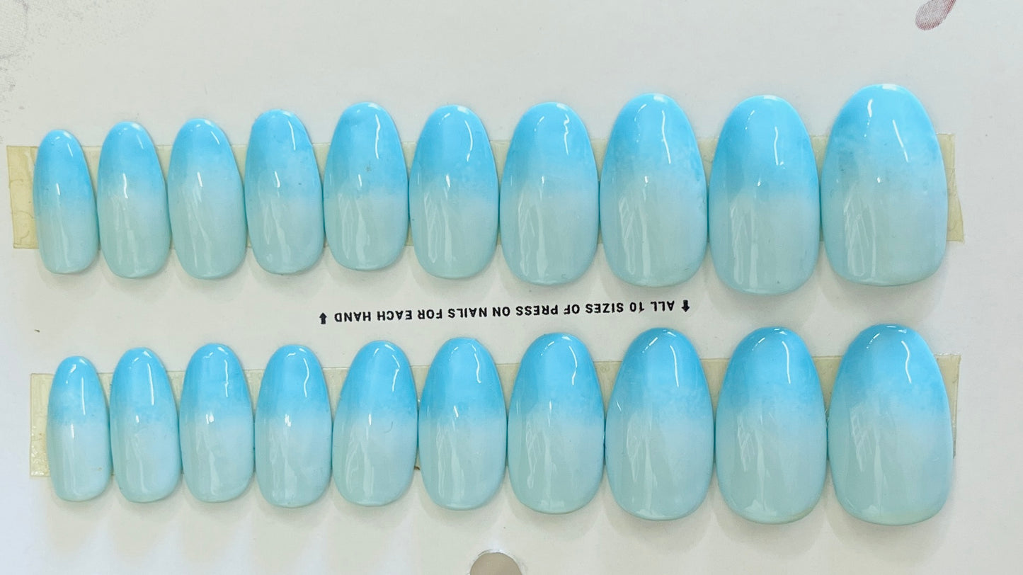 Ocean Ombre Nails
