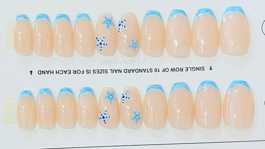 Starfish BLUE French Tips