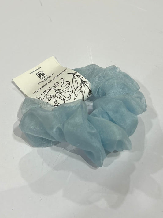 Blue Organza Scrunchie