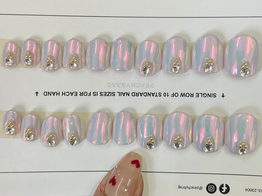 Opal Chrome Luxe Nails