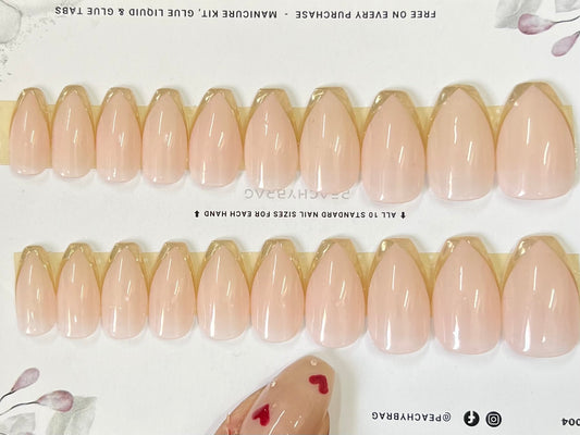 Golden Chrome French Tips