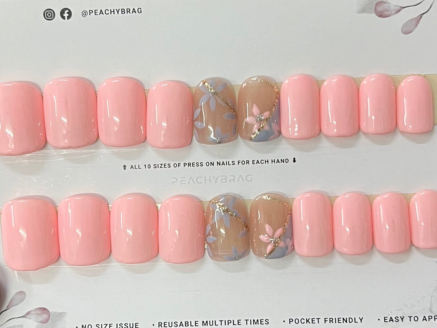 Flower Vine 4Designer Nails