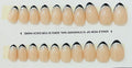 Glitter Line French BLACK Tips
