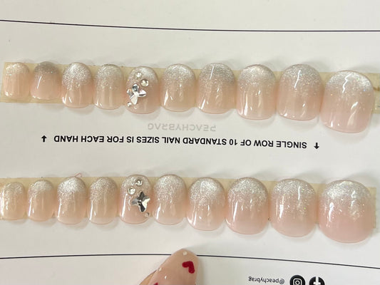 Crystal Cateye Nails