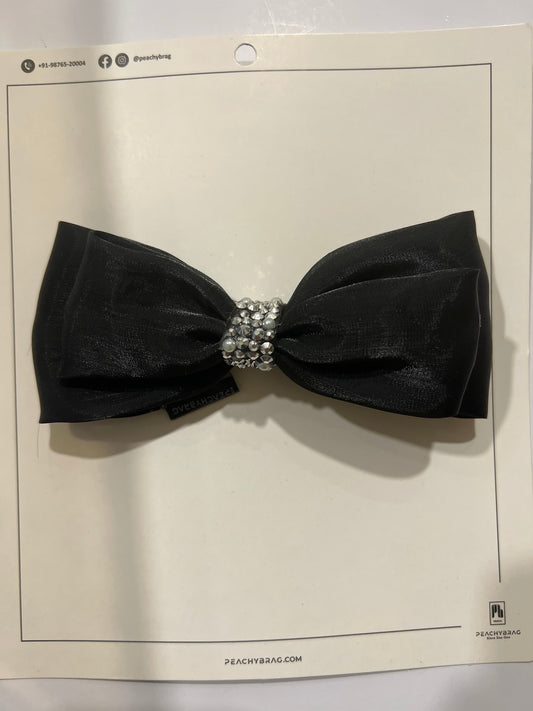 Black Luxe Dual HairBow