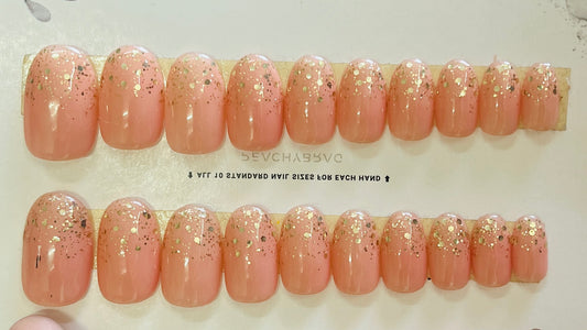 Sparkleland PEACH Press Ons