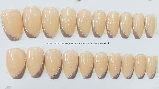 Half French BROWN Tips