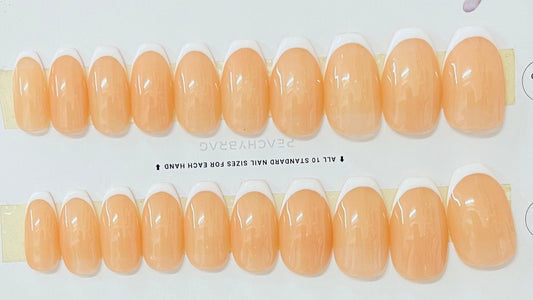 Peachy Nude French Tips