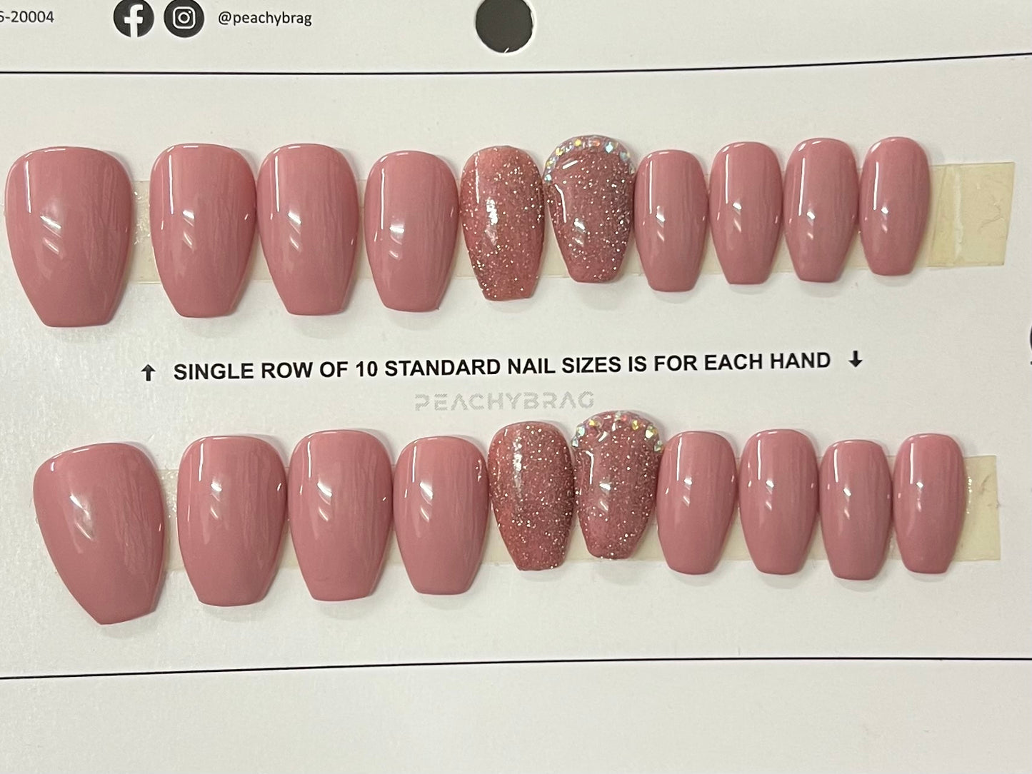 Crusted PINK 4Designer Nails