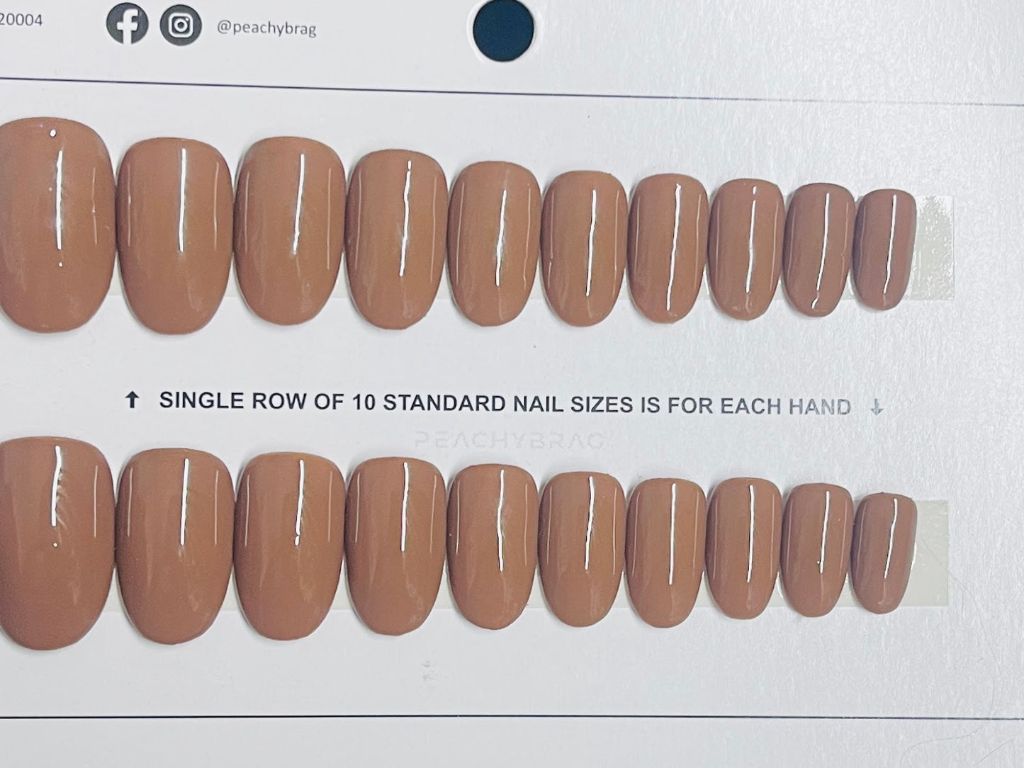 Caramel Mocha Solid Press Ons