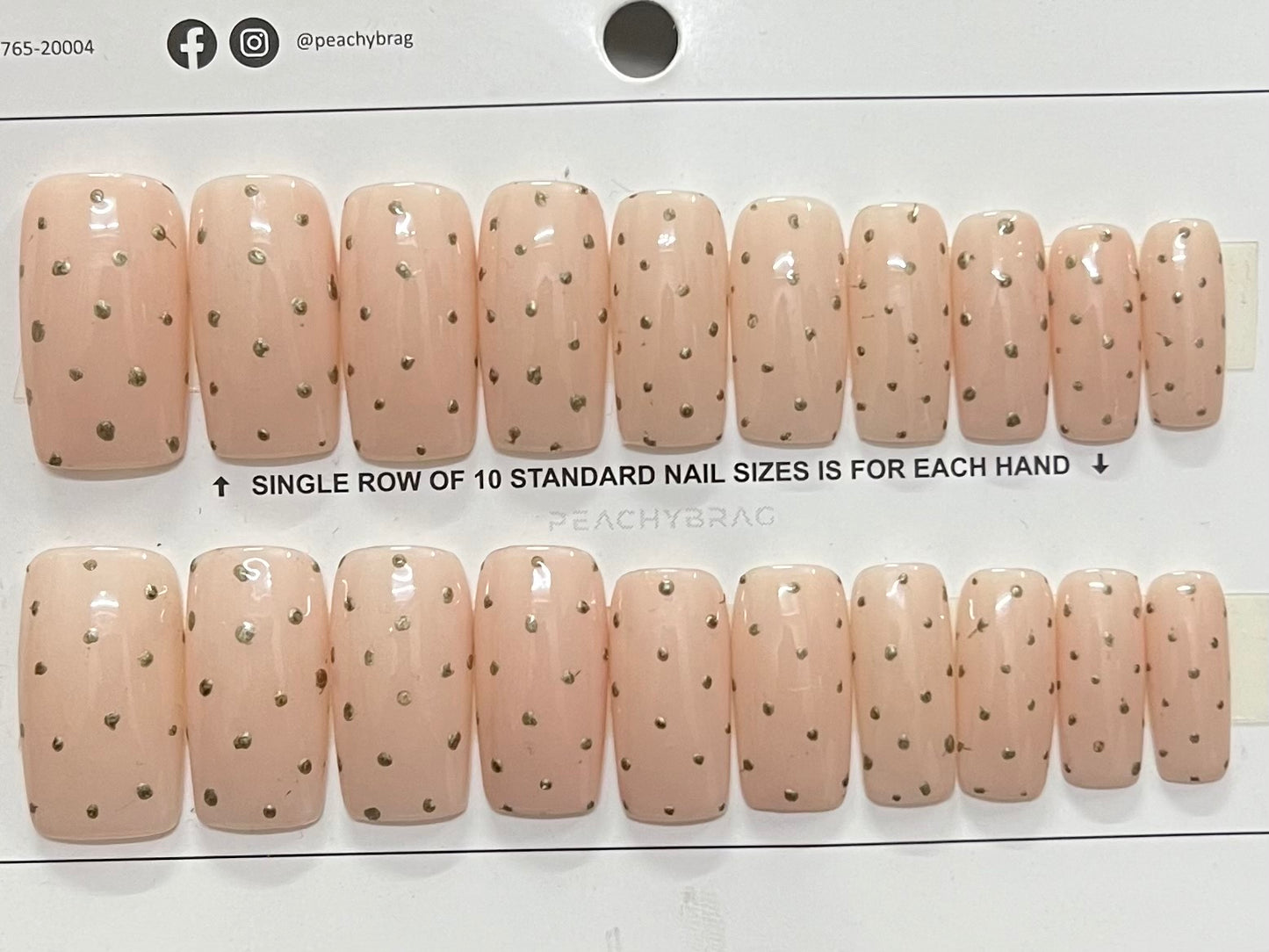 Polka Chic False Nails