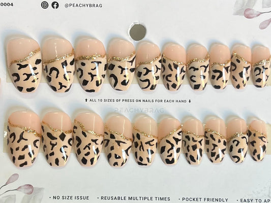 Wild Glam False Nails