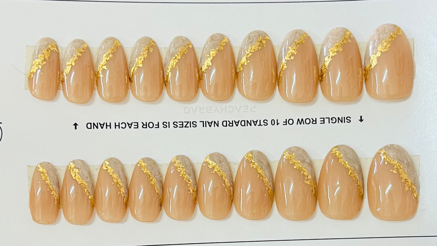 Foil Veil BROWN Press Ons