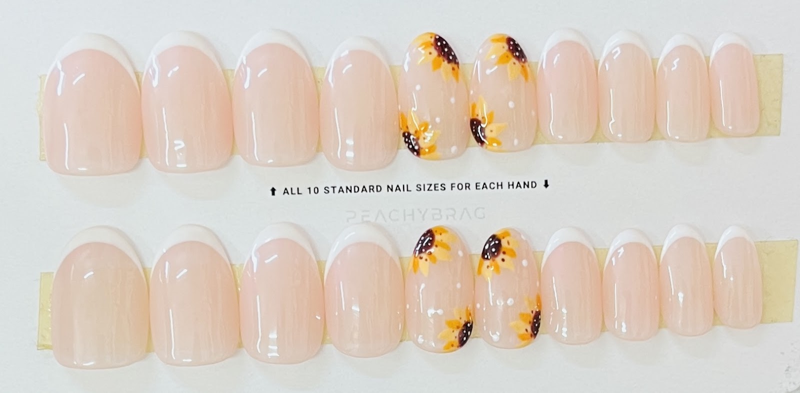 Sunflower French Tips