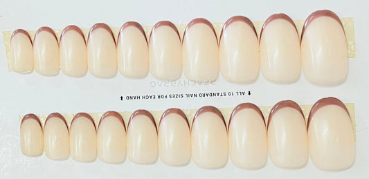 Creamy French BROWN Tips