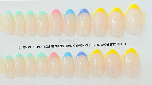 Colorful Bliss French Tips