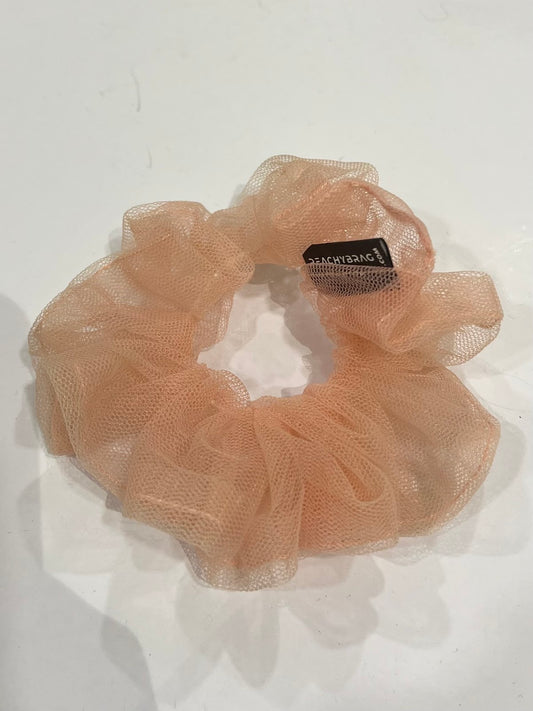 Pink Net Scrunchie