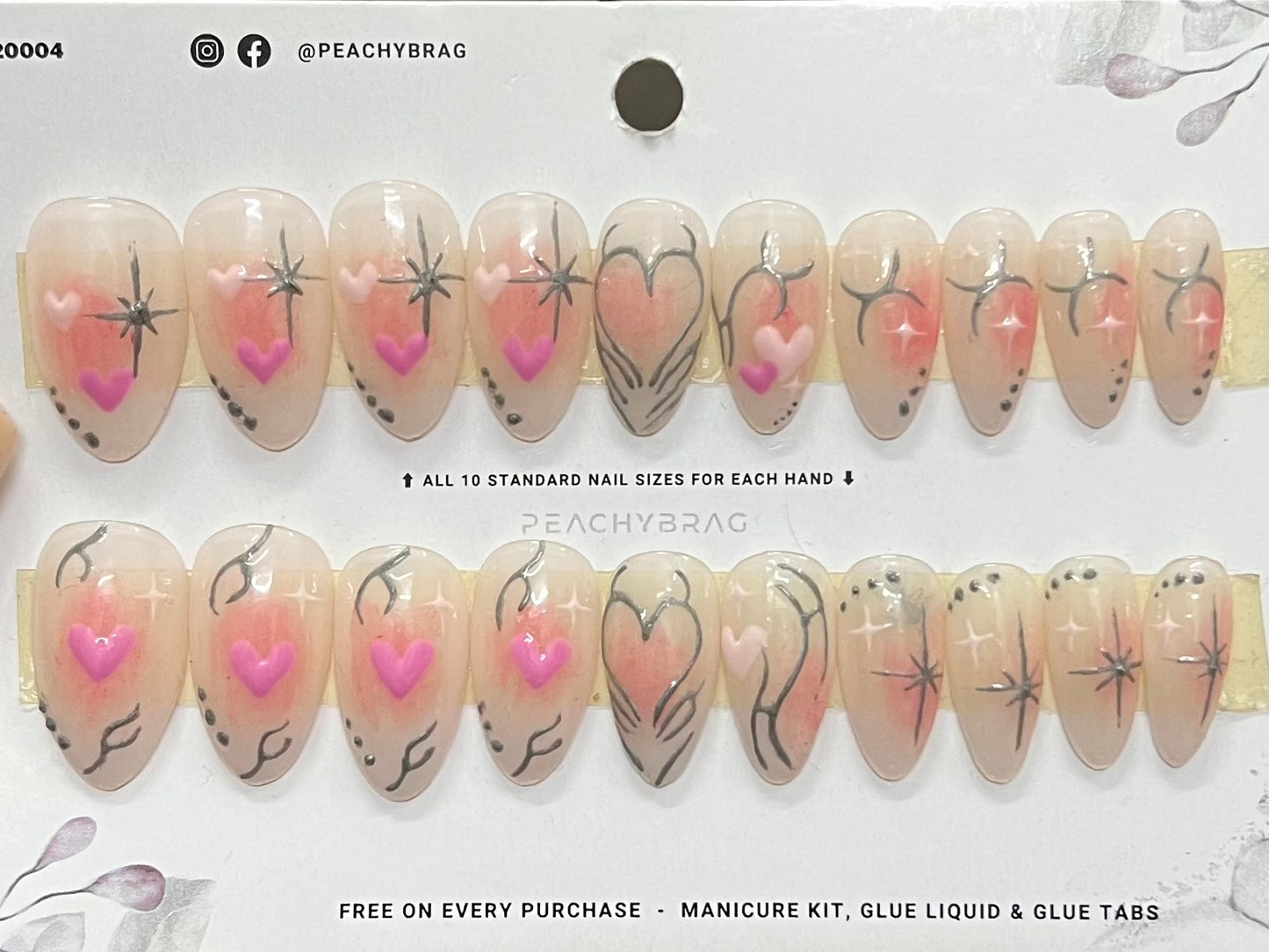 Love Stroke Gel Nails