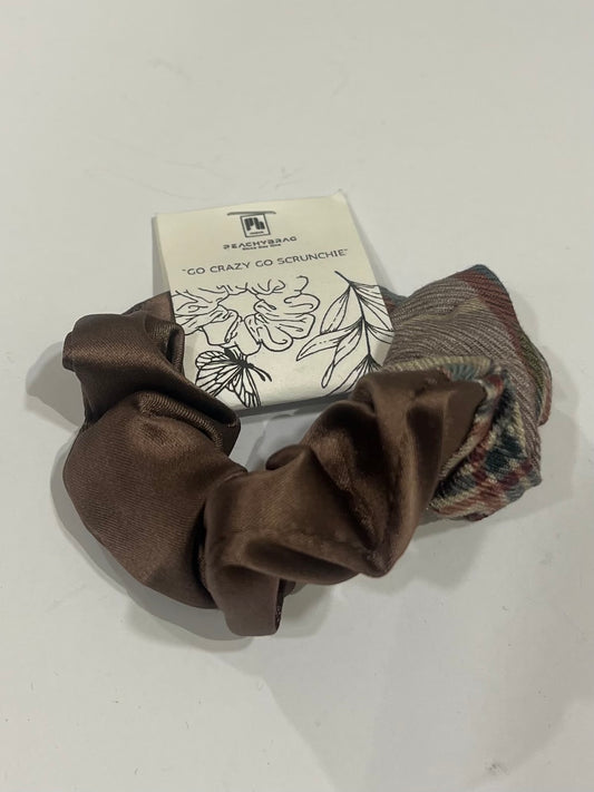 Dual Scrunchie (Dark Choco & Green Haze)