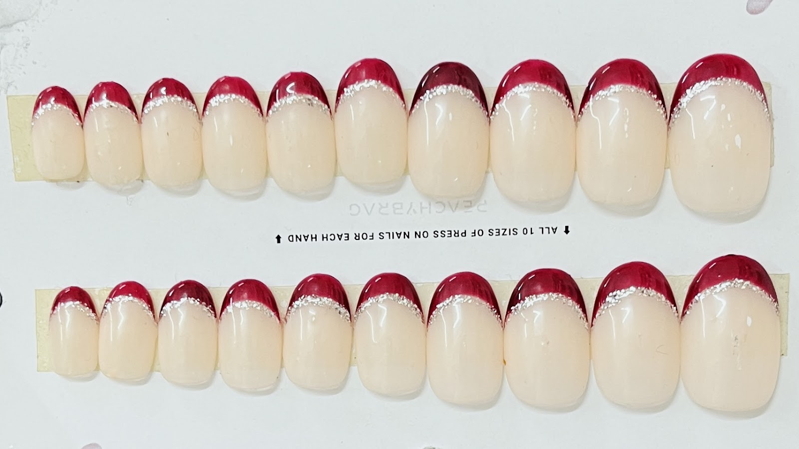 Glitter Line French WINE Tips