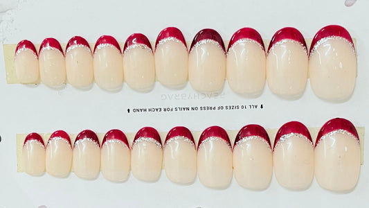 Glitter Line French WINE Tips