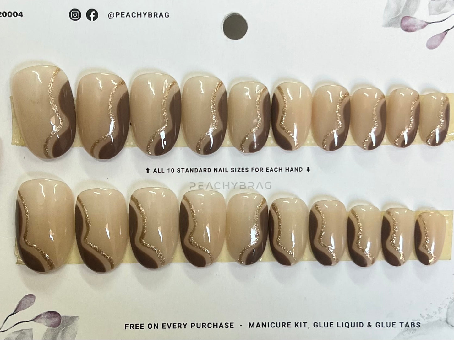 Soft Twirl BROWN Nails