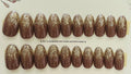Gold Spark BROWN Nails