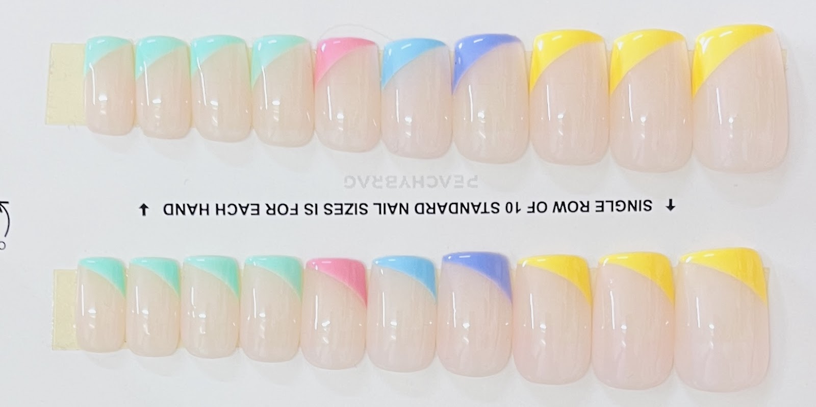 Colorful Bliss Half French Tips