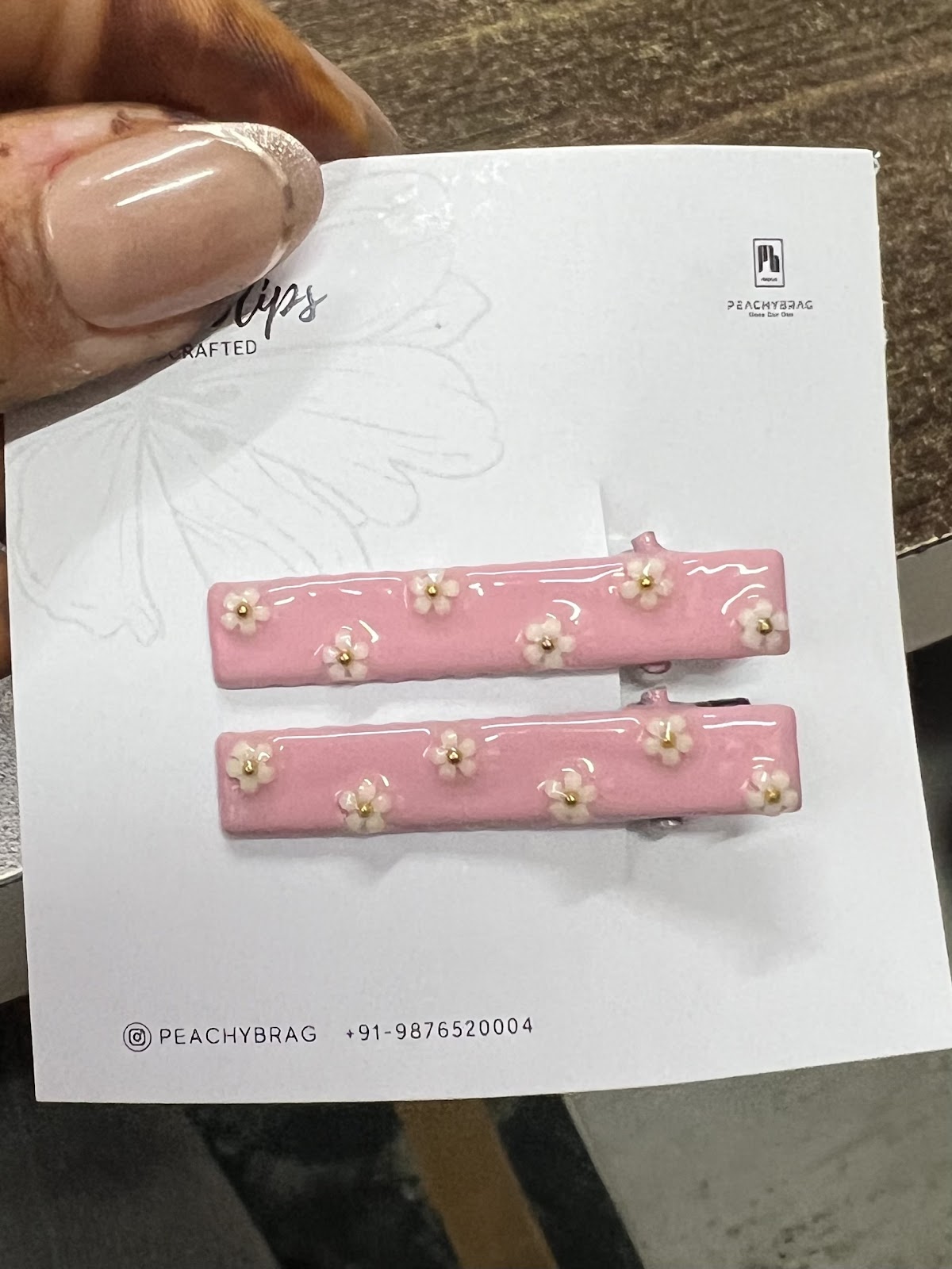 Flora (Pink) HairClip