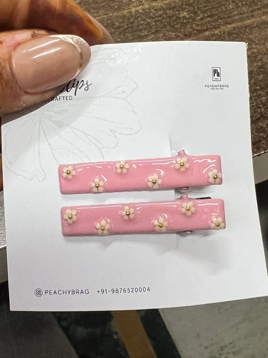 Flora (Pink) HairClip