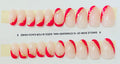 Foil Veil RED Press Ons