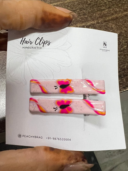 Coral Fly HairClip