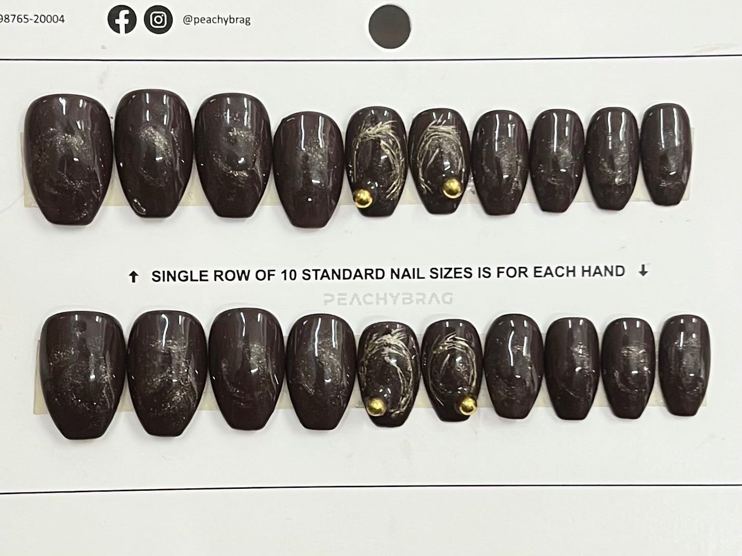 Stardust Press On Nails