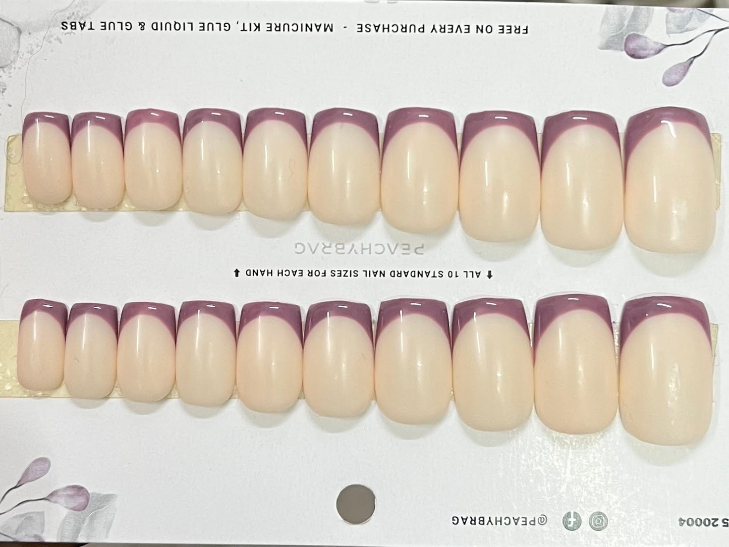 Creamy French PURPLE Tips