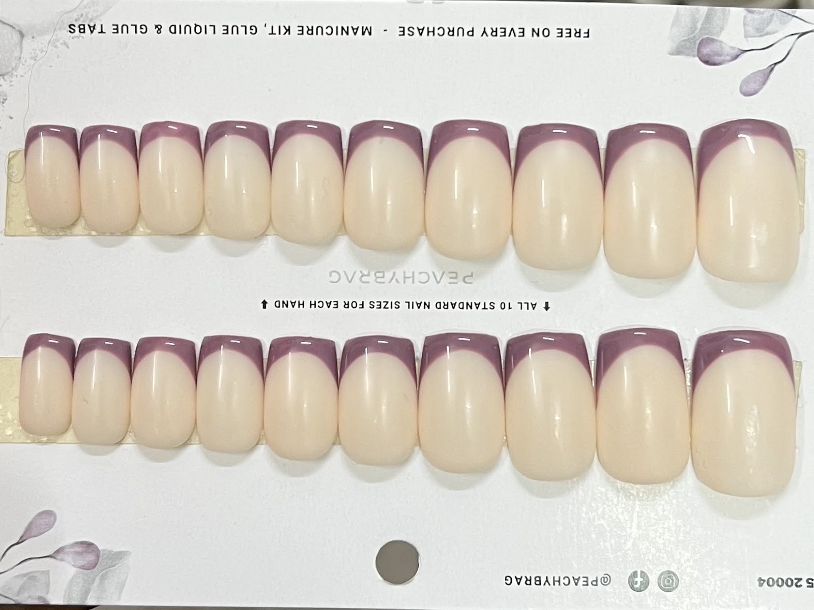 Creamy French PURPLE Tips